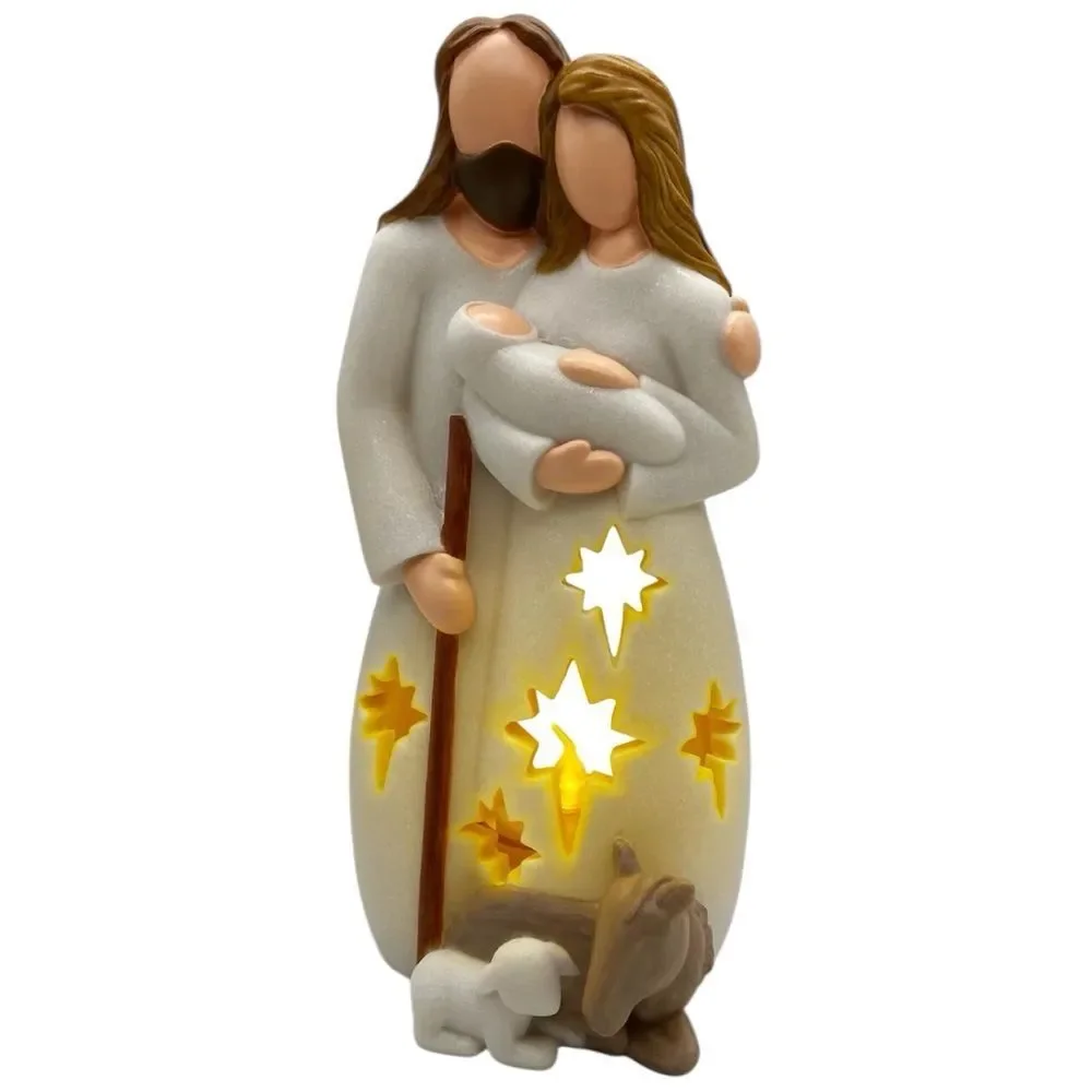 OakiWay Nativity Scene Candle Holder Figurine